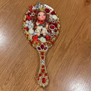 Queen of Hearts ♥️♣️♦️♠️ Hand Crafted Hand Mirror